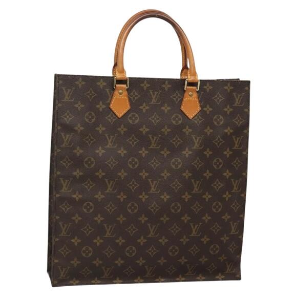 LOUIS VUITTON Monogram Sac Plat Hand Bag M51140 - Picture 1 of 12